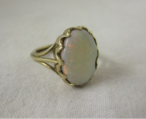 Gold opal ring