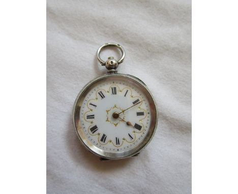 Antique silver fob watch - Working