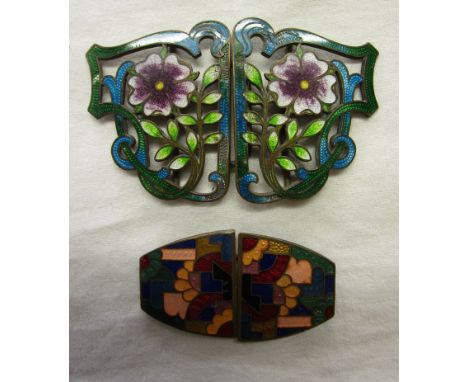 2 period enamel buckles