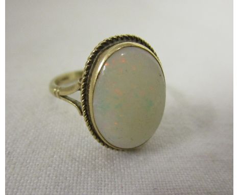 Gold opal ring