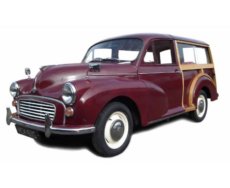 1968 Morris Traveller, maroon, 1098 CC vehicle registration HCK 611G, millage reading 98065 - 5, Car No. M/AW5 D 1229955 M.