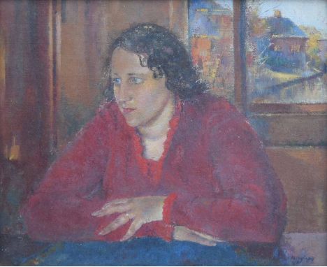 Clara Klinghoffer (Ukrainian, 1900-1970),   "Anne Marie", signed and indistinctly dated, titled and dated 'October, 1932' on 