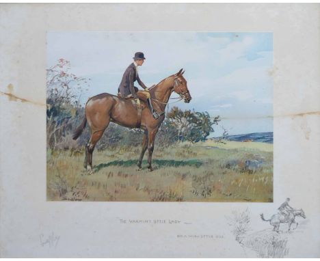 After Snaffles, Charles Johnson Payne (1884-1967),   "The Varmint Little Lady - On A Wiry Little 'Oss", signed in pencil in t