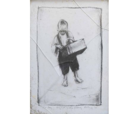 After Harold Riley (1934-),  "The Boy", signed, titled and dated '71 in pencil in the margin, lithograph, 50.5 x 36cm.; 20 x 