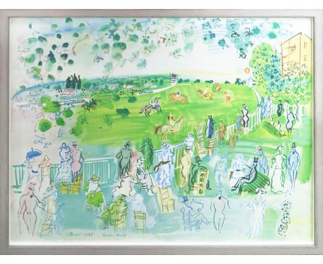 RAOUL DUFY (1877-1953) 'Ascot, Race Day, 1935' lithograph, 50cm x 66cm D, signed and titled in the plate, framed. (Subject to