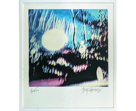 NICK RHODES (B1962) 'Abstract', monotype, (unique lithograph), 76cm x 63cm, framed. 