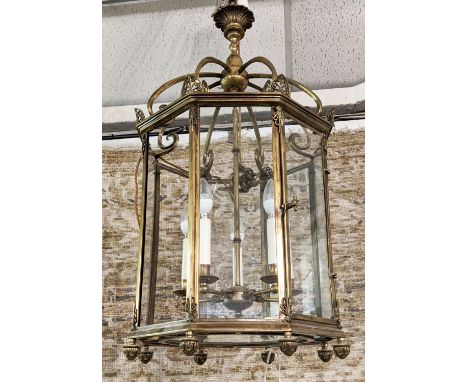 HALL LANTERN, 100cm H x 46cm W, from Jamb, of large proportions. 