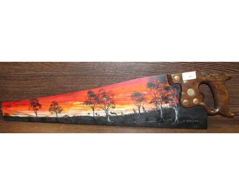 WESTERN AUSTRALIAN OIL ON A TOOL SAW
