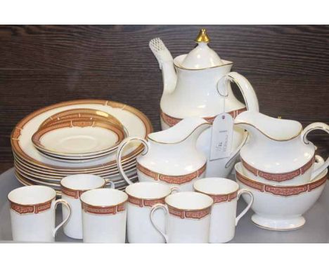 LARGE COLLECTION OF ROYAL DOULTON 'MERIDIAN' PATTERN CHINA
including a tea set with teapot, lidded sugar, cream, 19 cups and 