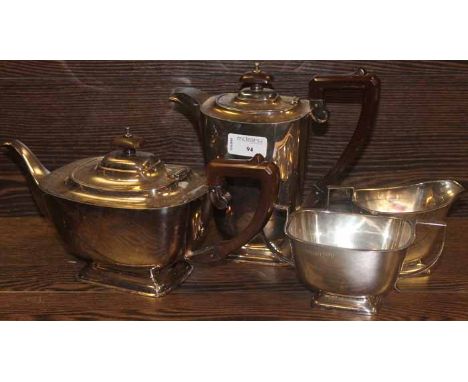 SILVER PLATED FOUR PIECE TEA SERVICE