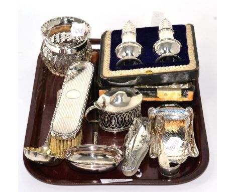 A small group of silver including toddy ladle, berry spoon, etc8.6ozt weighable