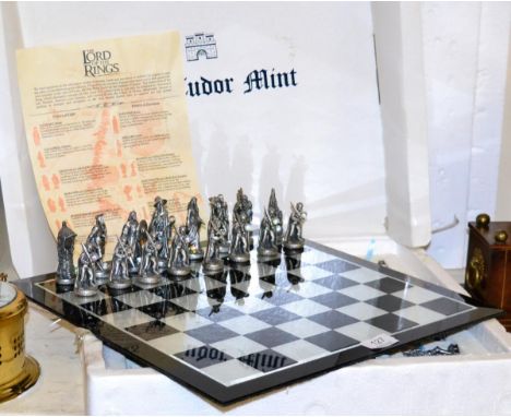 A Tudor mint Lord of the Rings chess set 