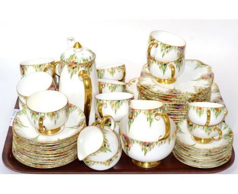 A Carlton China part tea and coffee service