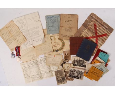 A rare and fascinating collection of personal effects relating to a Private (later Corporal) Robert William Flack No. 5946072