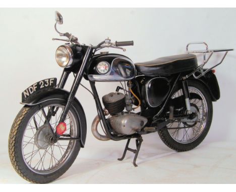 An original vintage 1960's (1968) BSA Bantam D14 model historic motorcycle. Registration NDF 23F. 175cc engine, tax exempt, l