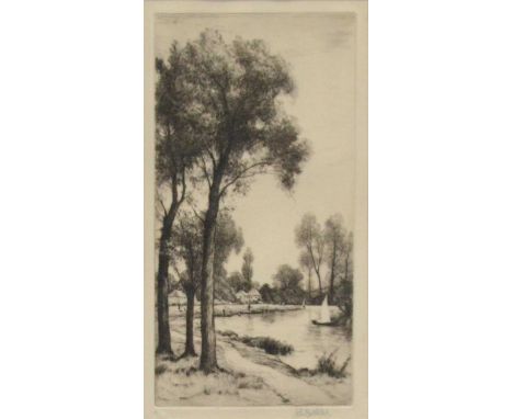After Clark,York,pair of etchings, signed,31x14cm,another pair of etchings, portrait engravings including Miss Broughton, and