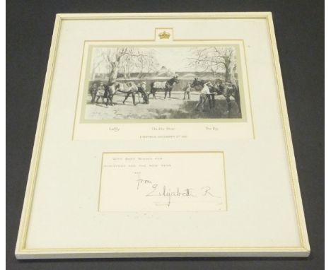 A framed and glazed image after Peter Biegel of "Laffy, Double Star and The Rip at Lingfield December 9th 1961" adapted from 