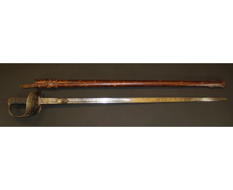 A George V 4th Battalion Royal Warwick sword by J.R. Gaunt & Son Ltd., late Edward Thurkle of London and Birmingham, the pier