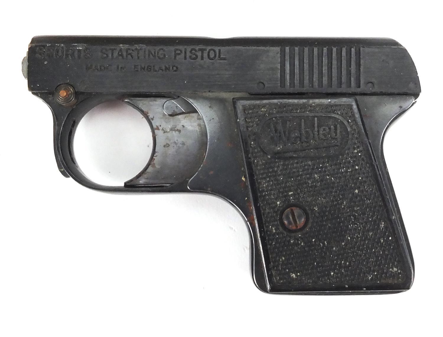 ley & Scott .22 sports starting pistol with pellets and box