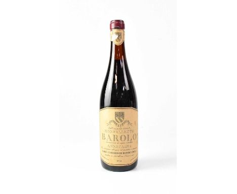 RED WINE; a bottle of Monfalletto Barolo 1971, 75cl, numbered 10863.