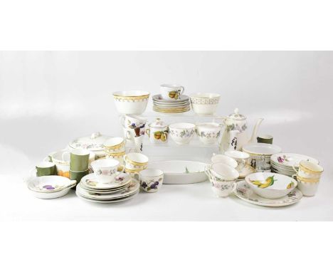 A Royal Worcester 'June Garland' part tea and dinner service, together with various other part tea and dinner services.