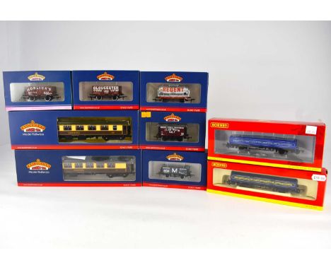 BACHMANN, BRANCH LINE; seven boxed carriages and wagons, 39-290B BR Mk1 FP Pullman first parlour, umber &amp; cream, 'Amethys