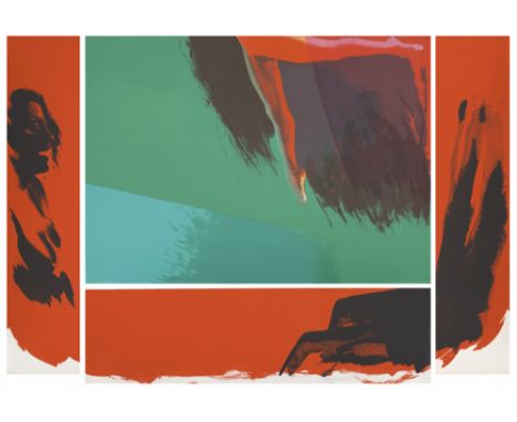 Pop Art - - Allen Jones.  (1937 Southampton). Impromptu. 1980/1981. 4-teilige Arbeit. Farblithographie auf Arches-Bütten. 106