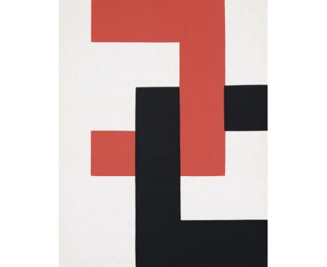 Konstruktivismus - - Hermann Glöckner.  (1889 Dresden - 1987 Berlin). 6 Farbserigraphien in Ausst.-Kat. "Werke aus den Jahren