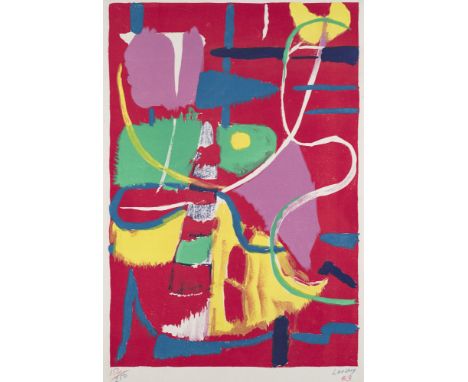 Set aus 4 Arbeiten. Je Farblithographie auf Papier. 1956 - 1963. Jeweils signiert, 2 Blätter zusätzlich datiert bzw. nummerie
