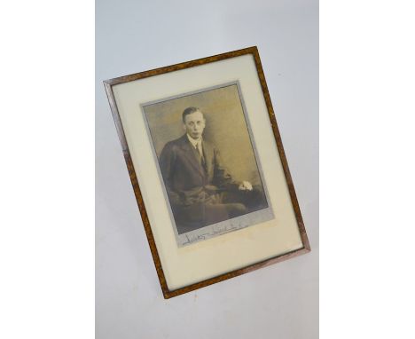 Dorothy Wilding (1893-1976): Photograph portrait of a young gentleman with bushy white moustache, 20 x 14.5 cm, signed on bor