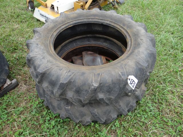 Pair of 11.2x24 Tractor Tires