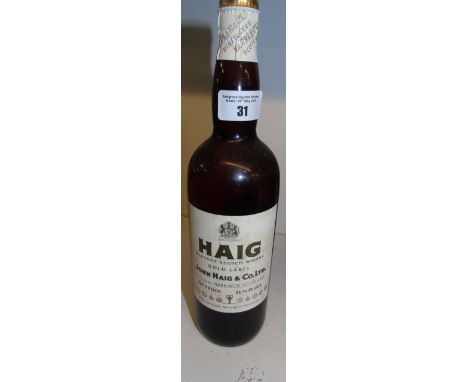 Haig Gold Label Scotch Whisky. Distilled by Markinch in Scotland.  1960's.