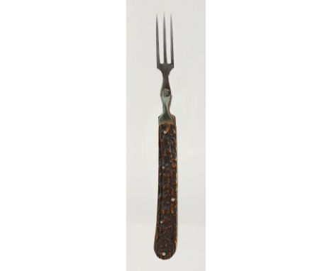 LUND OF FLEET STREET, A CAMPAIGN BONE AND METAL FORK.