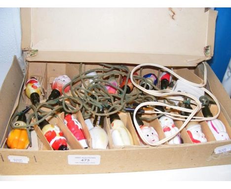 Mid century vintage Christmas bauble lights 