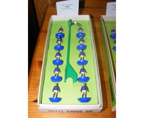 Vintage Subbuteo 00 scale Everton football players 