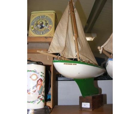 A vintage 'Northern Star' Star Yacht - on stand 