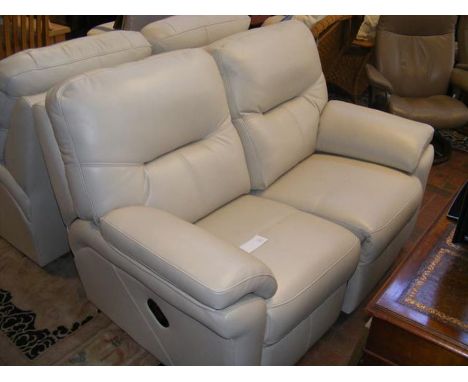 A G Plan two seater reclining sofa - 'As New' - (RRP £6,000 for lots 675 and 676 as set)