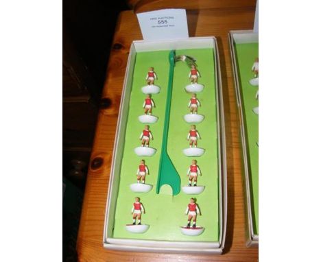 Vintage Subbuteo 00 scale Arsenal football players 