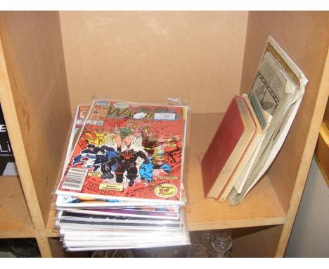 A quantity of Marvel comics, together with vintage books and paraphernalia  CONDITION REPORT.