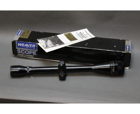 Weaver telescopic sight, Model KT125 15 x, with box, instructions, etc. 