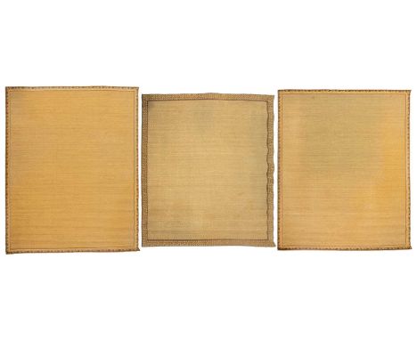 Two Nash Andrea seagrass carpets with Belgian tapestry borders depicting roses and ribbon ties, 382 x 316 cm and 396 x 316 cm
