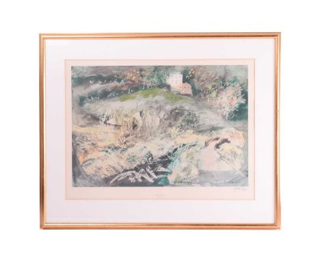 John Piper (1903-1992), 'Llangloffan', limited edition colour print, 'Fine Art Trade Guild' blindstamp and signed in pencil l