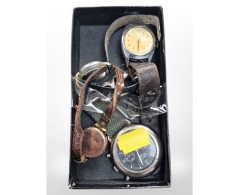 A vintage lady's 9ct gold wristwatch and three further watches, including Keltin, Orvis, etc. 