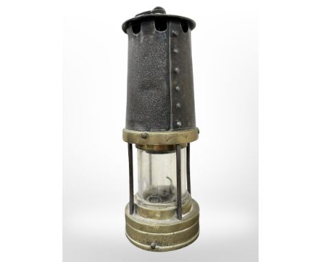 An antique miner's lamp.