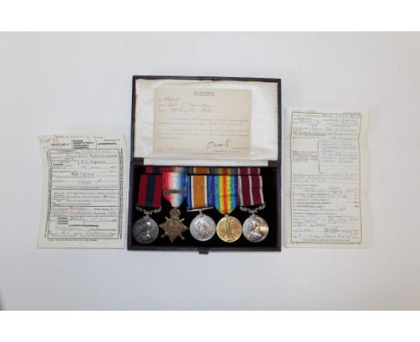 A First War group of five medals to 24954 Cyril Leonard Franklin, R E. Comprising War and Victory named A-CPL. C L Franklin, 