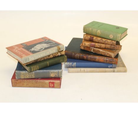 A quantity of books including Humphrey Davey, Elements of Agriculture Chemistry, 1827, 4th Edition, John Ingram Housz, Experi