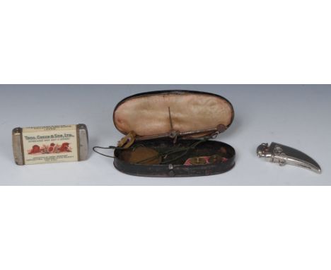 An advertising vesta case, Thomas Green & Son, Ltd, Green;s Lawnmowers, printed in polychrome, hinged cover, striker to base,
