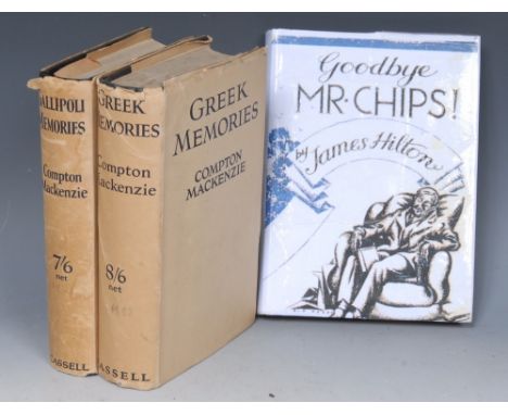 Mackenzie (Compton): Greek Memories, first edition - the suppressed edition, Cassell and Company, Limited, London 1932, h/b, 