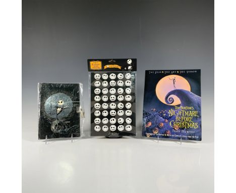 Includes a sealed set of 10th anniversary stickers, a sealed lockable journal with Halloween Jack on the cover and Christmas 