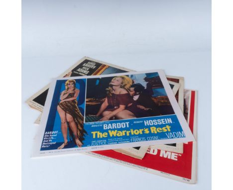 Collection of vintage lobby cards mostly from the 1960s. The lot includes Barbarella (card#2), The Warrior's Rest (1963), The
